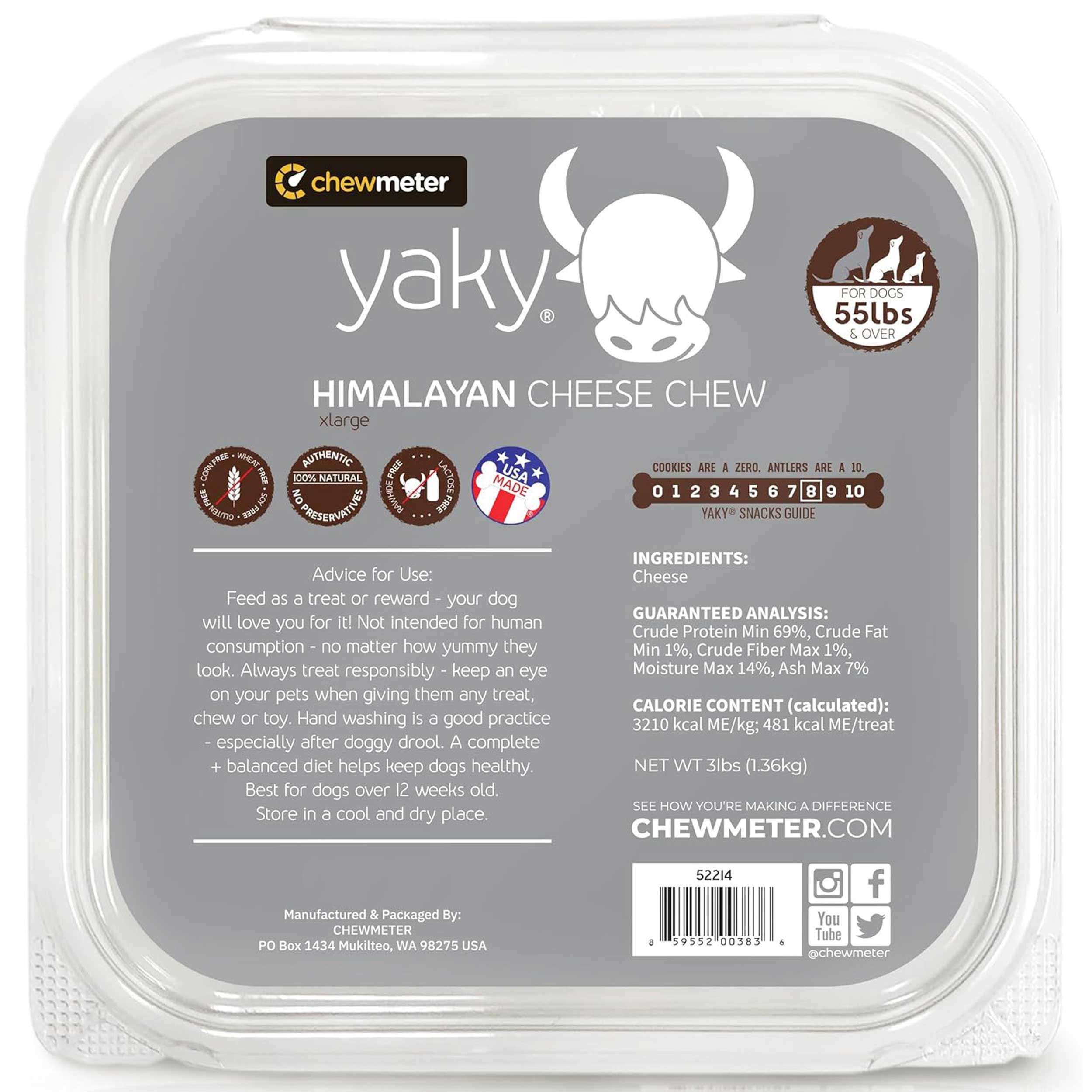 Yaky Himalayan Cheese Chew Bulk - X-Large 3lb